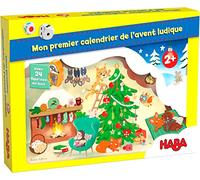HABA - Mon premier calendrier de l’Avent - Noël chez la famille Ours - Figurines en bois PEFC - 24 histoires + 24 activités + 22 figurines à découvrir - 2 ans et plus - Version française - 306766