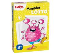 HABA Monster Lotto 2013364001 Jeu de Cartes pour Enfants à partir de 3 Ans Principe Classique de mémoire et de Loto Jeu éducatif avec des Cartes Monstres Amusantes