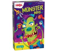 HABA Monster Max - Jeu de réflexes et de Cartes pour Enfants dès 5 Ans | Regarder, construire, frapper ! Jeu de réaction pour 2-4 joueurs dès 5 ans. Développe les réflexes et l'observation.