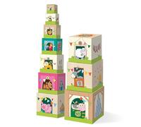 Cubes à empiler a la campagne - haba Multicolore G