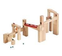 HABA 1001136001 - Kit de Construction de Circuit à Billes HABA, Circuit en Bois pour Enfants à partir de 4 Ans, avec 42 pièces