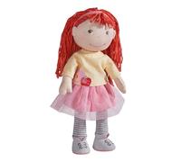 HABA Poupée Ava, 30 cm, en tissu, avec lunettes, à partir de 18 mois