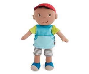 HABA Poupée câline Gabriel Poupée en Tissu Toute Douce de 25 cm, pour bébés et Tout-Petits - sans Scratch ni Coutures gênantes, dès 6 Mois - pour Les Premiers câlins - 2011849001
