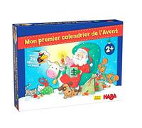 HABA - Premier Calendrier de l'Avent - 24 histoires + 24 Figurines en Bois à découvrir - Noël à la Ferme-2 Ans et Plus, 306359 - version française