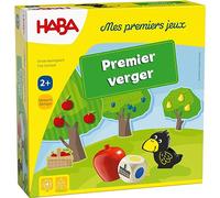 HABA - Premier Verger - Jeu de Société en Bois Coopératif dès 2 Ans | Jeu éducatif pour 1 à 4 joueurs, idéal pour apprendre les couleurs et formes tout en stimulant la motricité fine