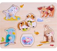 HABA - Puzzle Animaux domestiques - 6 pièce de puzzle en bois - 12 mois et plus - 306541
