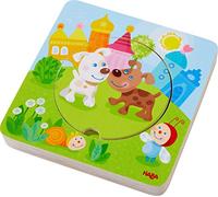Haba Puzzle En Bois Bébés Animaux Multicolores
