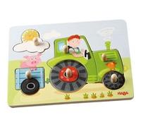 HABA Puzzle en bois enfant La Ferme de Pierre - 6 pièces - Débutant - 12 mois