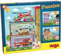 Haba Puzzles Ma Petite Caserne De Pompiers