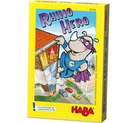 HABA Jeu d'adresse et de souffle Le Gâteau d'anniversaire – Dès 4 ans, plateau double-face & 2 billes
