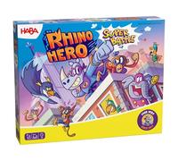 HABA Rhino Hero - Jeu de Stacking 3D Passionnant et Immeuble de Cartes - Jeu d'Adresse pour Amusement Familial Rapide - jusqu'à 5 Joueurs - À partir de 5 Ans - 2013172001