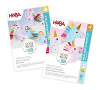 HABA Sachenmacher Ensemble Bricolage Licornes 2X - Découpe & Pliage pour Enfants dès 3 Ans - Set Créatif & Jouet Éducatif 9 Figurines - 2013251