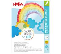 HABA Sachenmacher Premier Collage & Découpe - Image Fenêtre Arc-en-Ciel & Licorne, Kit Créatif pour Enfants dès 3 Ans, Ensemble Complet avec Papier Transparent - 2013239