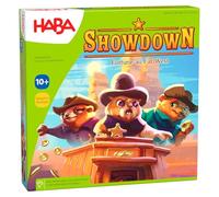 HABA Showdown - Jeu de société Tactique sur Le thème du Far West pour Toute la Famille - Jeu de Collecte de pièces d'or avec Figurines en Bois - pour 2 à 4 Joueurs à partir de 10 Ans - 1307147001