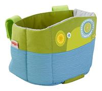 HABA Siège de vélo pour poupée, Prairie d'été, siège sûr pour poupée, Ours en Peluche et Doudou, Convient pour vélo, Luge, Scooter et vélo, Facile à Fixer avec 3 Fermetures Velcro