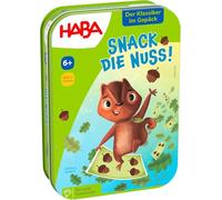 HABA Snack Die Nuss! - Jeu de Cartes Amusant pour Les Enfants à partir de 7 Ans - Compétence Tactique requise - Idéal pour Un Plaisir de Jeu Rapide en déplacement - 2011101001