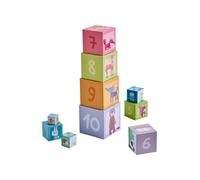 HABA Stapelwürfel Waldfreunde, Stapelspiel, Stapelturm, Stapelspielzeug, ab 12 Monaten, 1306546001