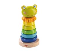 HABA Steckspiel Frosch, 8-tlg., Stapelspiel, Sortierspiel, Holzspielzeug, 302915