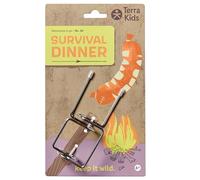 HABA Terra Kids Brochette Barbecue - Acier Inoxydable, Double Pointe pour Marshmallows, saucisses & légumes, sûr dès 4 Ans - 2013841001