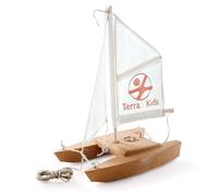 HABA - Terra Kids - Kit Catamaran- Jeu d'extérieur - Bateau Voile - 8 Ans et Plus - 306315
