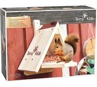 HABA - Terra Kids - Kit mangeoire spéciale écureuils - Kit de Bricolage pour Maison d'écureuil Solide - en Bois PEFC - Extérieur et Jardin - 306914