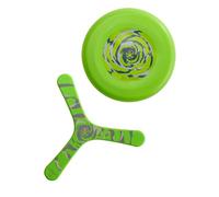 HABA Terra Kids Lot de 2 frisbees boomerang - Légèrement robustes - Pour enfants à partir de 5 ans - Plastique souple et mousse rigide - Lancer en toute sécurité - Jouet d'extérieur pour jardin, parc