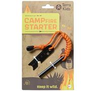 HABA Terra Kids Pierre à feu - Allume-feu pour Enfants dès 6 Ans - Outil Robuste pour Camping et bushcraft - Kit d'allumage avec grattoir et cordelette - 2013654001