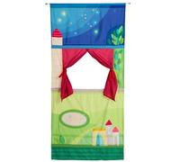 HABA Théâtre de Porte Théâtre de marionnettes Flexible avec Barre télescopique, Fixation Facile dans l’encadrement de Porte, théâtre de marionnettes à partir de 3 Ans - 2011845001