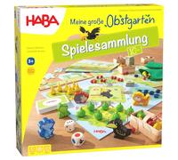 HABA Collection de jeux Verger de Fruits – 10 jeux dès 3 ans – Plateau & dés – 1302282001