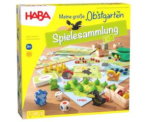 HABA Verger de Fruits Collection de Jeux - 10 idées Jeux Classiques & Nouvelles dès 3 Ans - Jeux de Plateau & dés - Stimule mémoire, motricité & Esprit d'équipe - 1302282001