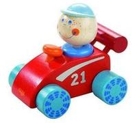 Haba voiture de course 16 cm rouge/bleu G