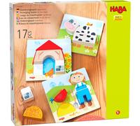 HABA Zuordnungsspiel Bauernhof, Legespiel, Kinderpuzzle, Puzzle, Kinder Spiel, ab 18 Monaten, 306488