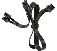 HABAGOU Câble CPU 8 broches vers 8 et 4 + 4 broches EPS mâle vers mâle pour alimentation modulaire Corsair Thermaltake 70 cm + 15 cm