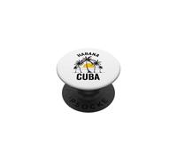 Habana Beach Souvenir T-Shirt Cuba 2021 Vacances Famille PopSockets PopGrip Adhésif