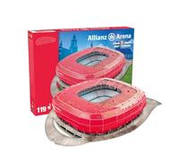 Habarri ALLIANZ ARENA - Bayern Monachium FC - Stade de puzzle 3D - Stade de football 3D pour enfants et adultes - Modèle de stade de football - Modèle de club - 119 éléments