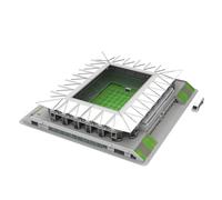Habarri - LEGIA Puzzle-Stade 3D - Petit Stade de Football 3D pour Les Enfants et Les Adultes - Mini Modèle de Stade de Football - Maquette de Construction - 154 Pcs
