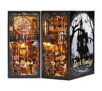 Habarri Maison miniature DIY Coin de livre en bois 3D Puzzle Set - Famille Dracula