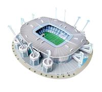 Habarri Mini Etihad Stadium Puzzle 3D - Puzzle-Stade 3D - Petit Stade de Football 3D pour Les Enfants et Les Adultes - Mini Modèle de Stade de Football - Maquette de Construction - 47 Éléments