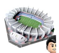 Habarri Mini Parc des Princes Stadium Puzzle 3D - Puzzle-Stade 3D - Petit Stade de Football 3D pour Les Enfants et Les Adultes - Mini Modèle de Stade de Football - Maquette de Construction - 44 Pcs