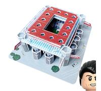 Habarri Mini San Siro Stadium Puzzle 3D - Puzzle-Stade 3D - Petit Stade de Football 3D pour Les Enfants et Les Adultes - Mini Modèle de Stade de Football - Maquette de Construction - 49 Éléments