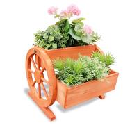 HABAU Jardinière avec Roues de Chariot