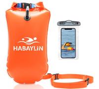 Habaylin Bouée de Natation 20L, Gonflable Bouée Natation Eau Libre | Avec Sac Étanche De Rangement, Pour Adultes, Idéale Pour Triathlon, Kayak, Plongée, Eau Libre