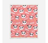 HABEAT 3D Panda Couverture Sherpa 100x130cm Microfibre Moelleuse Chaudes Couverture Polaire Mignon Panda Blanket pour Canapé Chambre à Coucher Bureau（Style 114-10）