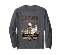Habemus Papam Leo XIV World Tour Catholique Pape Vintage Manche Longue