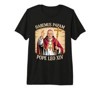 Habemus Papam Pape Léon XIV T-Shirt Haut de Gamme