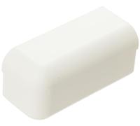 Habengut Embout version droite pour plinthe 50 mm en PVC, couleur : Blanc | Contenu : 1 pièce - pour une finition propre