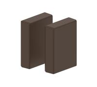 Habengut Embouts à Coller pour Montage de goulotte 40 x 60 mm Marron