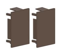 Habengut - Embouts pour Montage de la goulotte de câbles - 40 x 60 mm - Marron