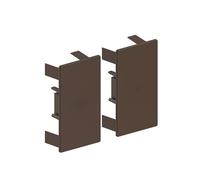Habengut Embouts pour Montage de la goulotte de câbles 60 x 110 mm, Marron