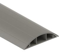 Habengut Guide-câble au Sol en PVC Gris Semi-Circulaire pour jusqu'à 3 câbles Largeur 7,5 cm Longueur 1 m